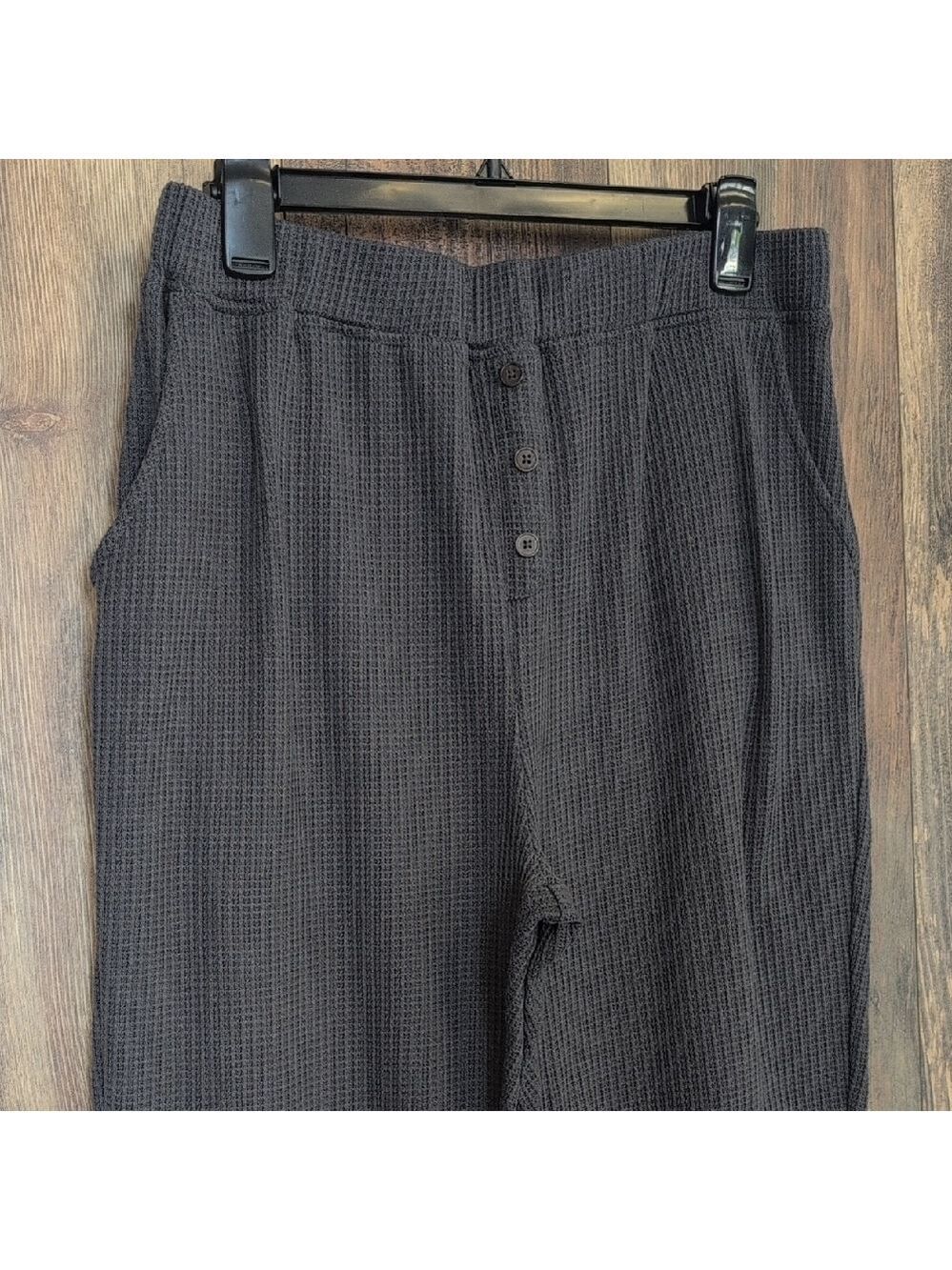 Dark Gray Waffle Track Lounge Sweatpants XL              E143